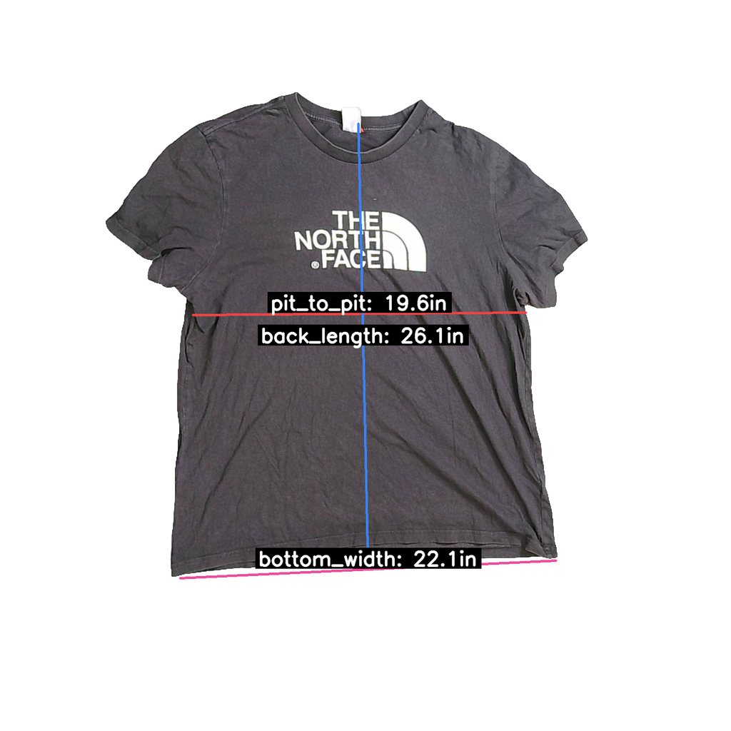 The North Face T-Shirt Cotton Black XL Mens Logo Crew Neck Short Sleeve