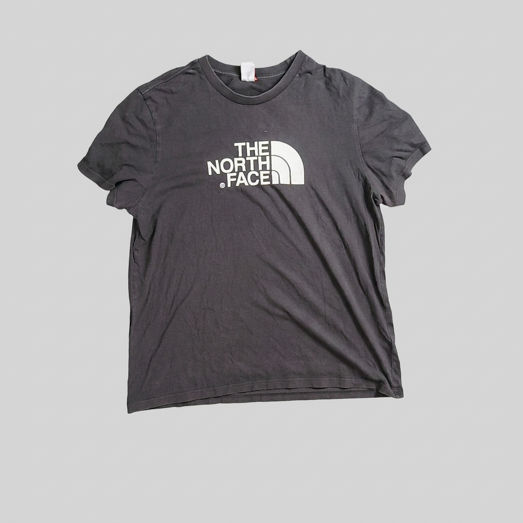 The North Face T-Shirt Cotton Black XL Mens Logo Crew Neck Short Sleeve
