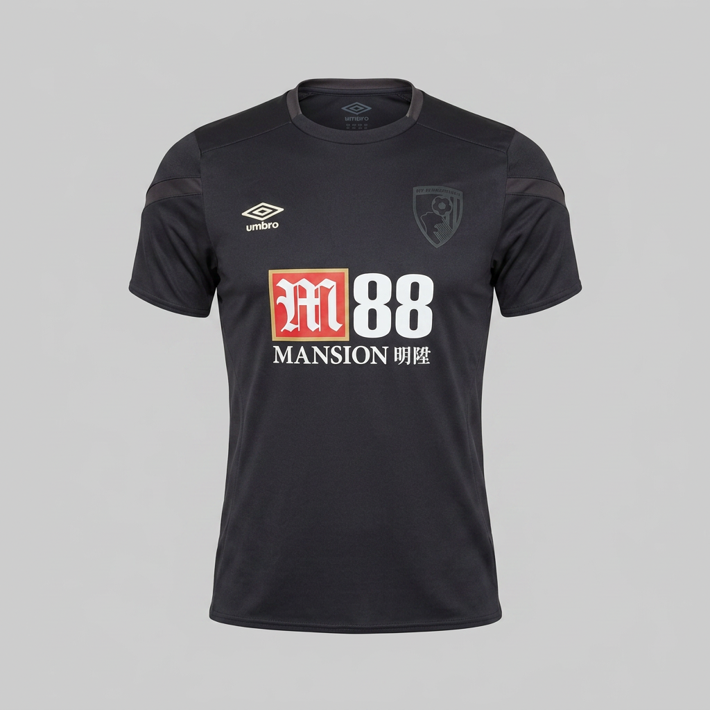 Umbro AFC Bournemouth Football Shirt Black S Mens M88 Mansion Jersey Retro
