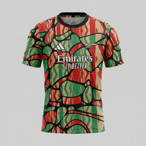 Adidas Arsenal T-Shirt Polyester Multicolor L Emirates Print Mens Football New