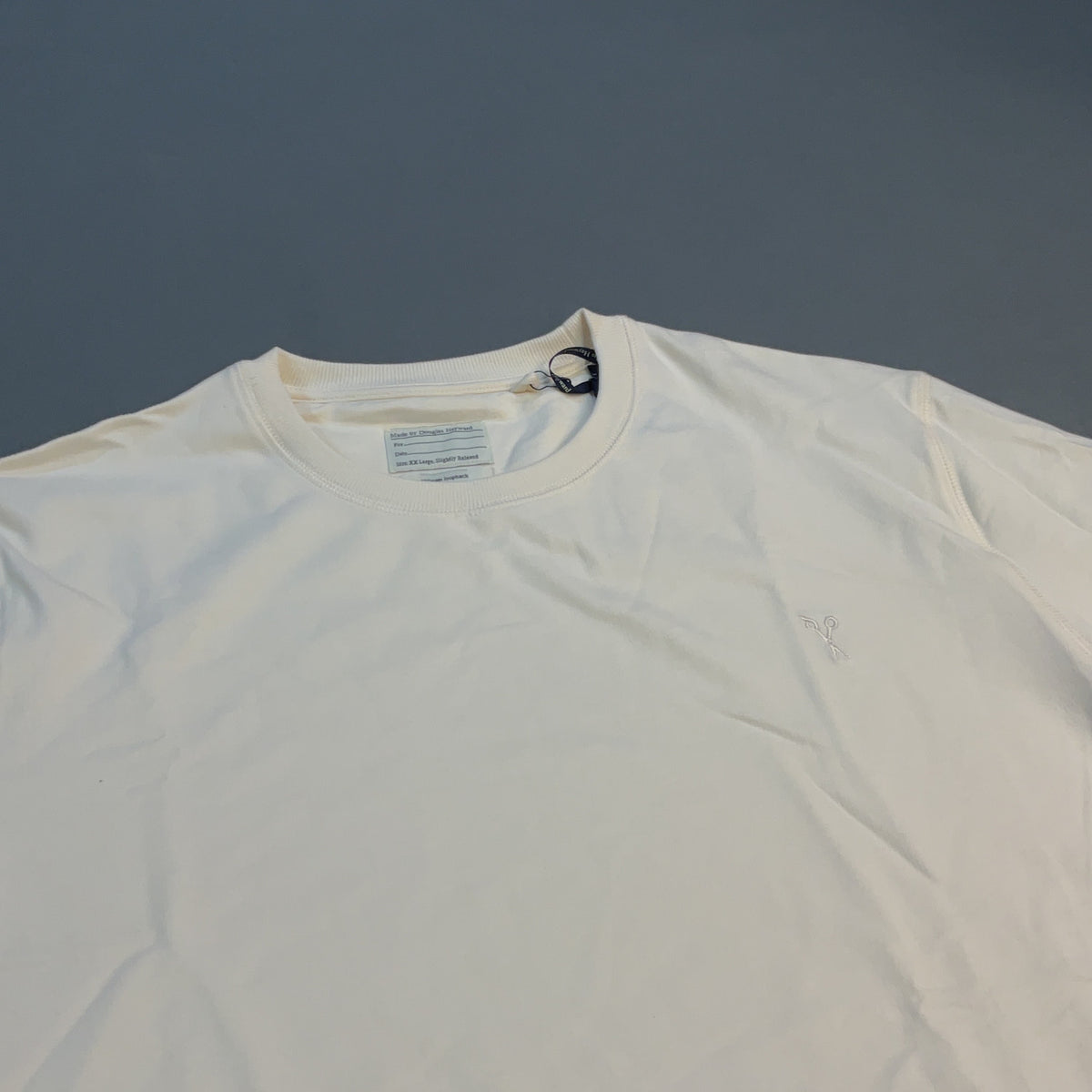 Douglas Hayward T-Shirt Cotton Cream XXL Mayfair London Loopback Mens Relaxed