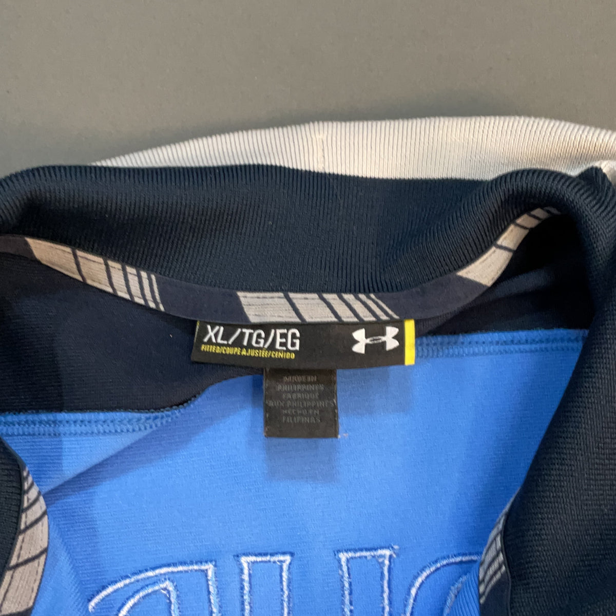 Under Armour Track Jacket Polyester Blue XL Spurs Tottenham Mens Football Retro