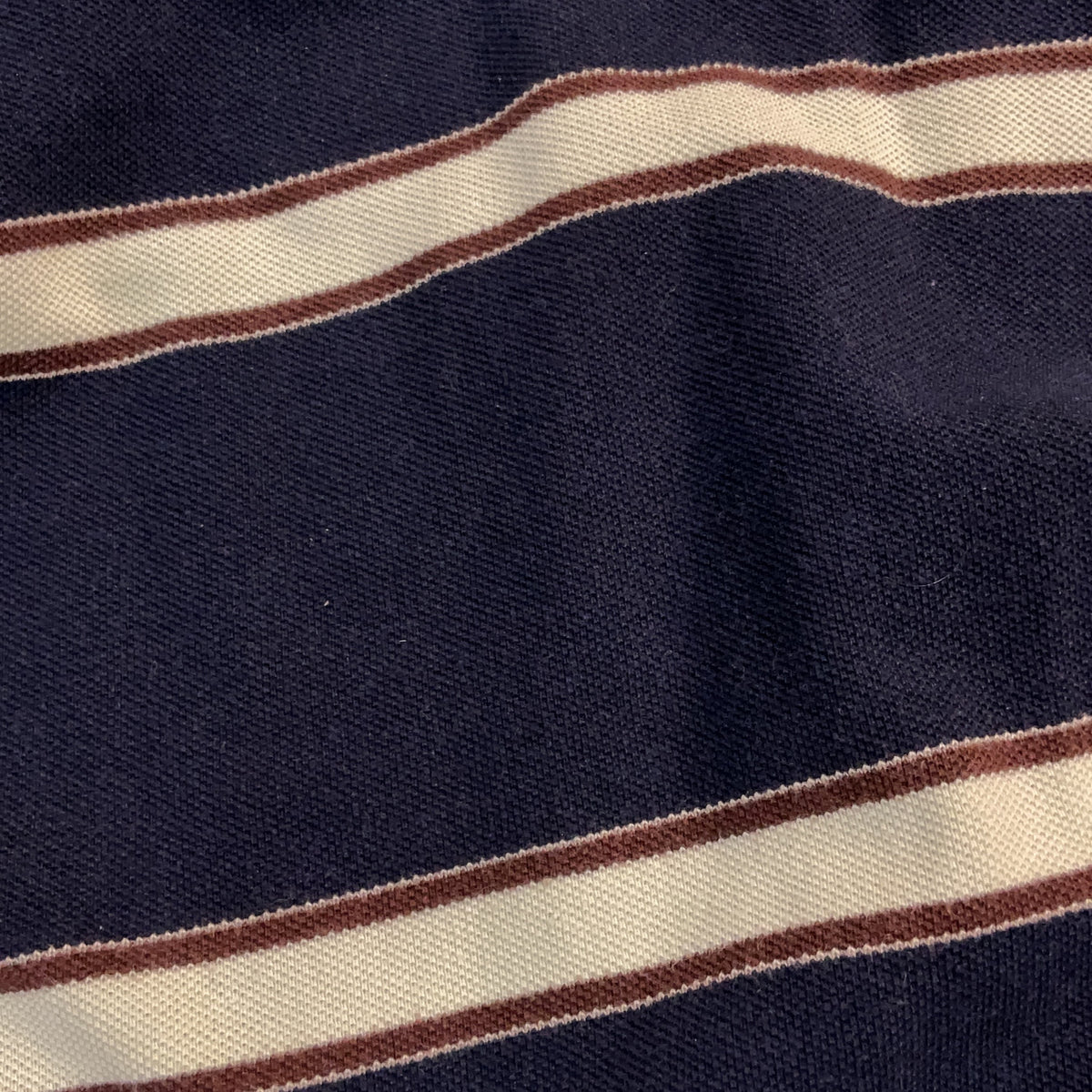 Fred Perry Polo Shirt Cotton Navy XL Striped Mens Retro Preppy Short Sleeve