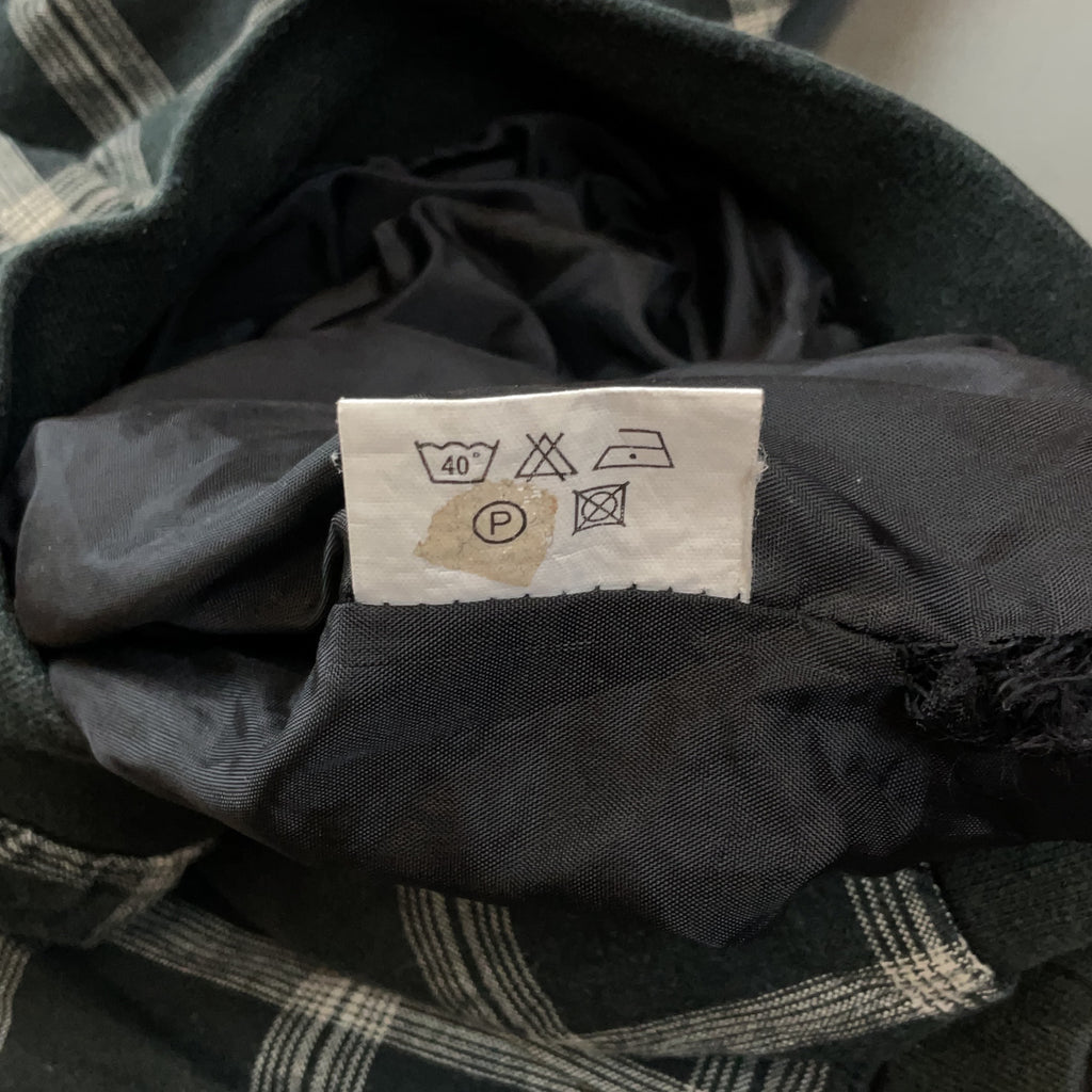 Wilson Windbreaker Nylon Grey Check L Mens Fat Shaft Retro 90s Pullover