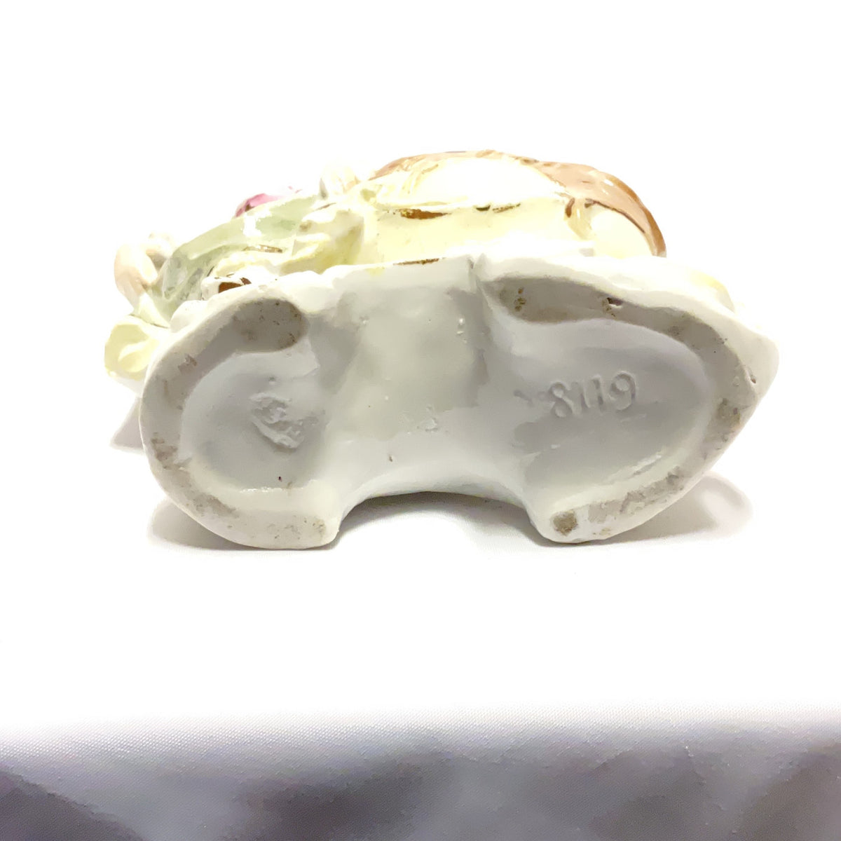 Antique Porcelain Figurine Pair Dragon Vase Boy Girl Gilt Vintage Rococo