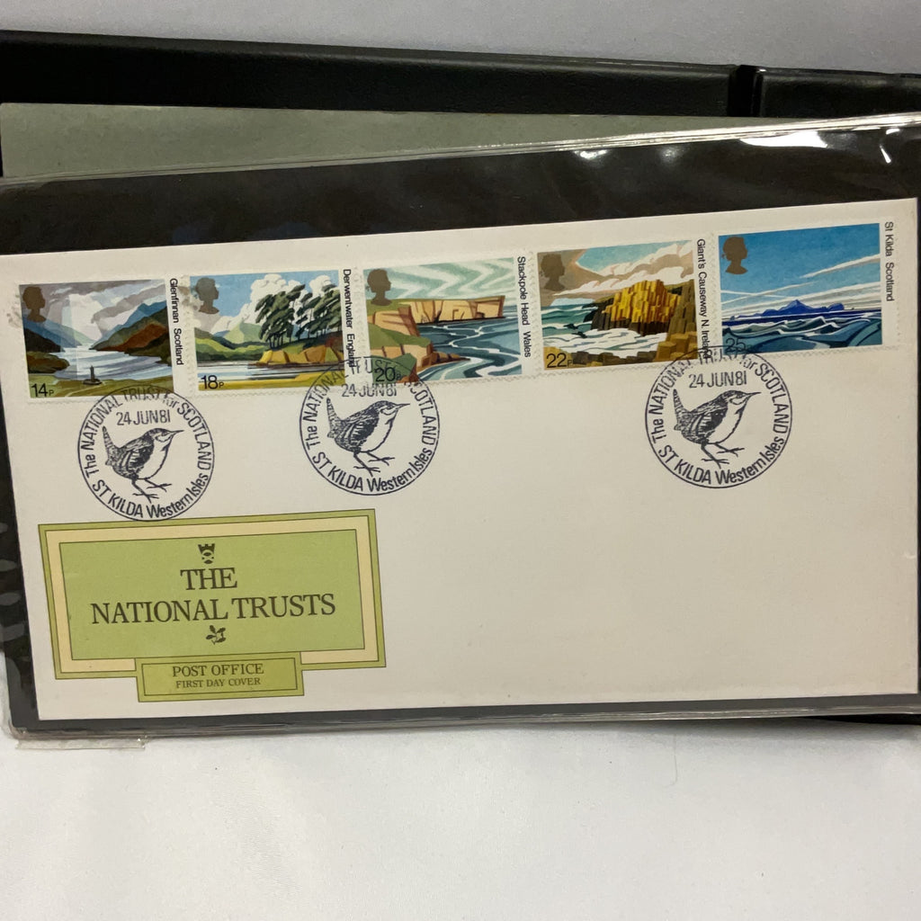 Royal Mail First Day Covers Collection Albums Vintage Early 1980s British Stamps