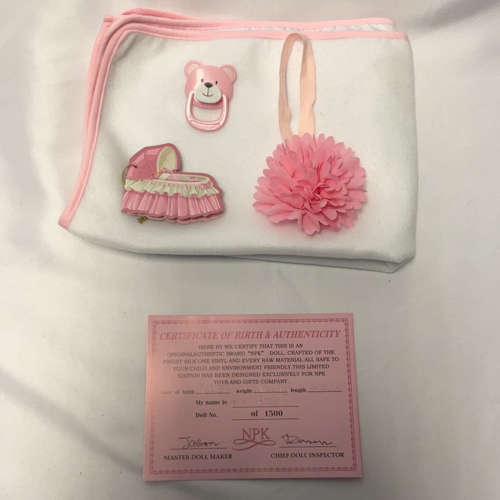 NPK Reborn Doll Silicone Pink Ava Rose Limited Edition No Box