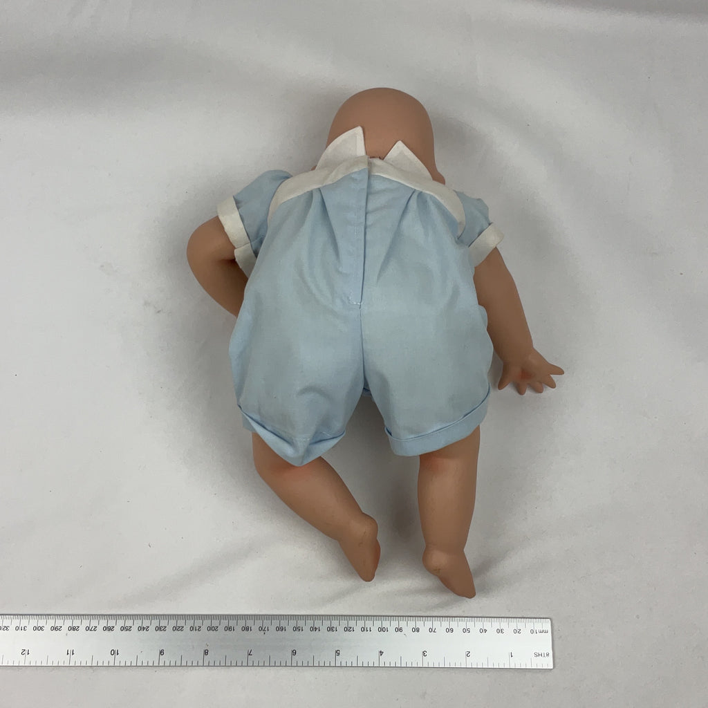 Ashton Drake Galleries Baby Doll Vinyl Blue Romper Boxed Collectible