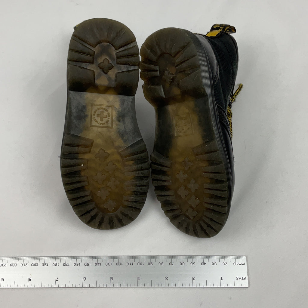 Dr. Martens 2976 T Leather Boots Black UK 9 Kids Softy Airwair Chelsea