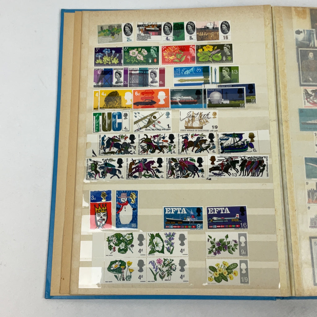 Great Britain Stamp Album Mint Commemorative Collection 1960s 1970s Philately