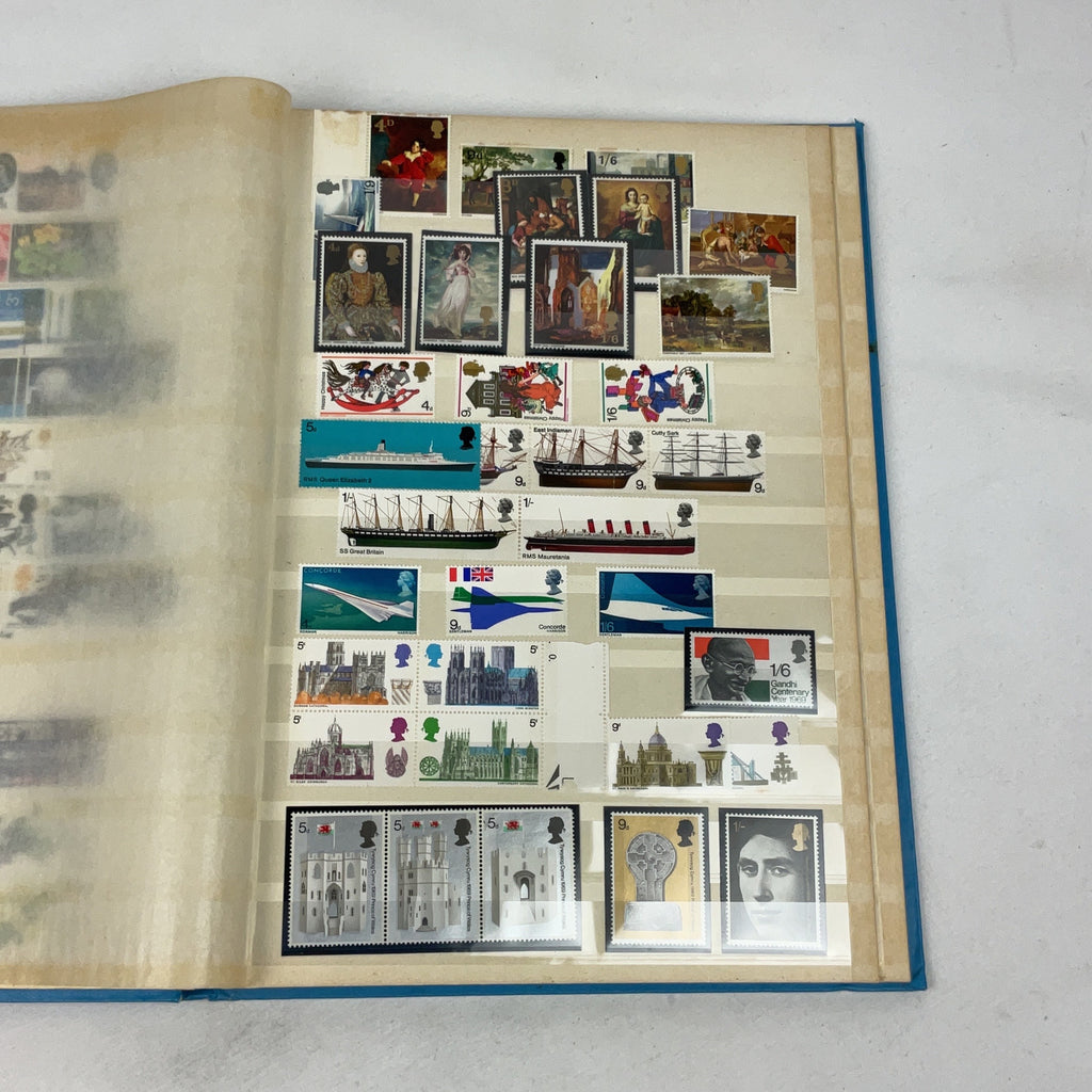 Great Britain Stamp Album Mint Commemorative Collection 1960s 1970s Philately