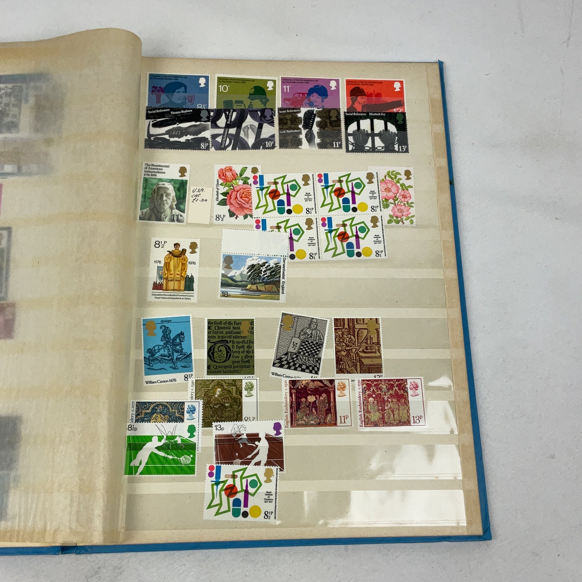 Great Britain Stamp Album Mint Commemorative Collection 1960s 1970s Philately
