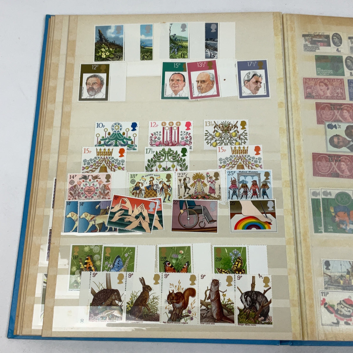Great Britain Stamp Album Mint Commemorative Collection 1960s 1970s Philately