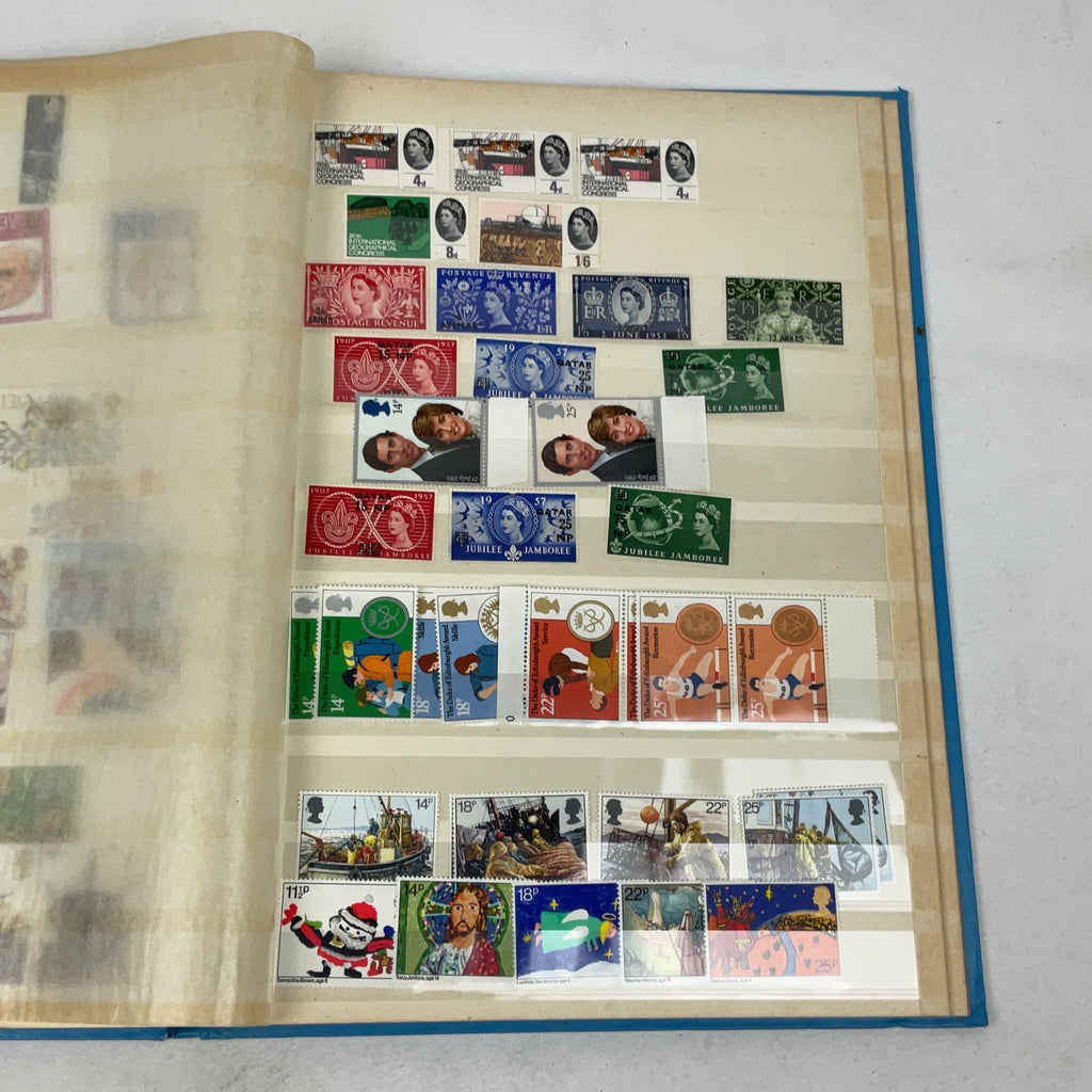 Great Britain Stamp Album Mint Commemorative Collection 1960s 1970s Philately