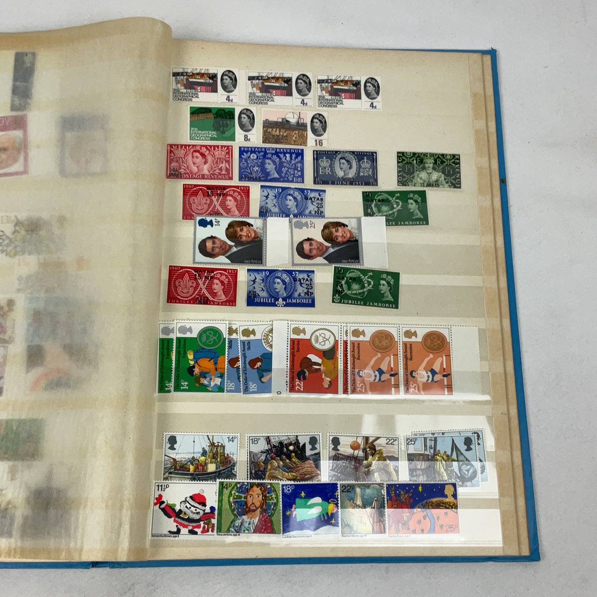 Great Britain Stamp Album Mint Commemorative Collection 1960s 1970s Philately
