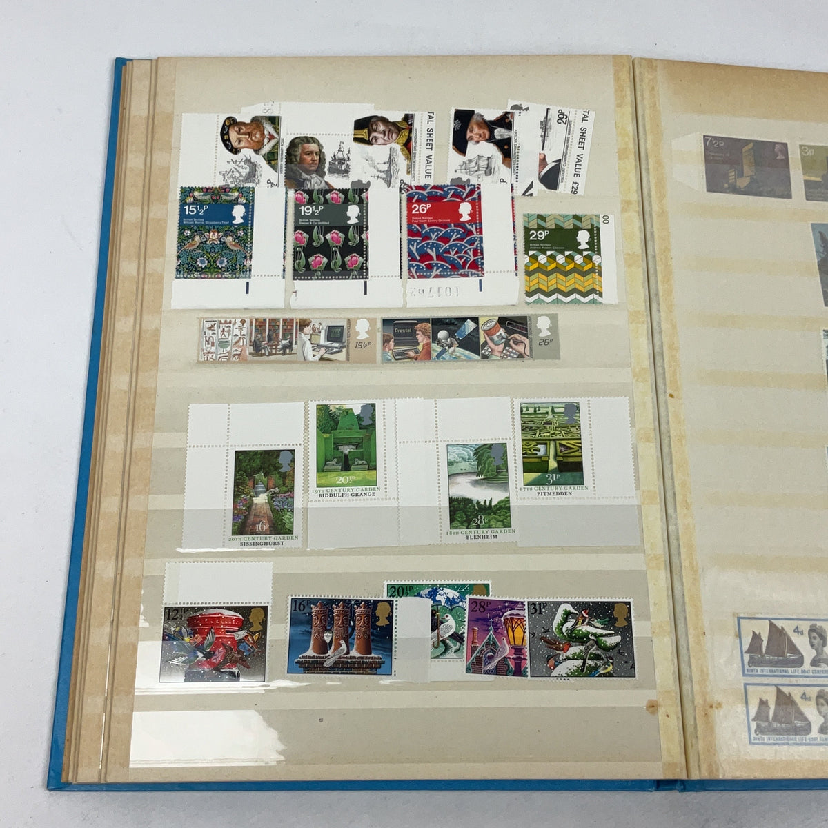 Great Britain Stamp Album Mint Commemorative Collection 1960s 1970s Philately