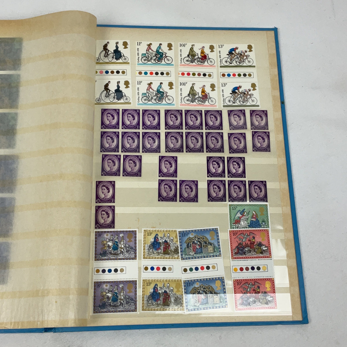 Great Britain Stamp Album Mint Commemorative Collection 1960s 1970s Philately
