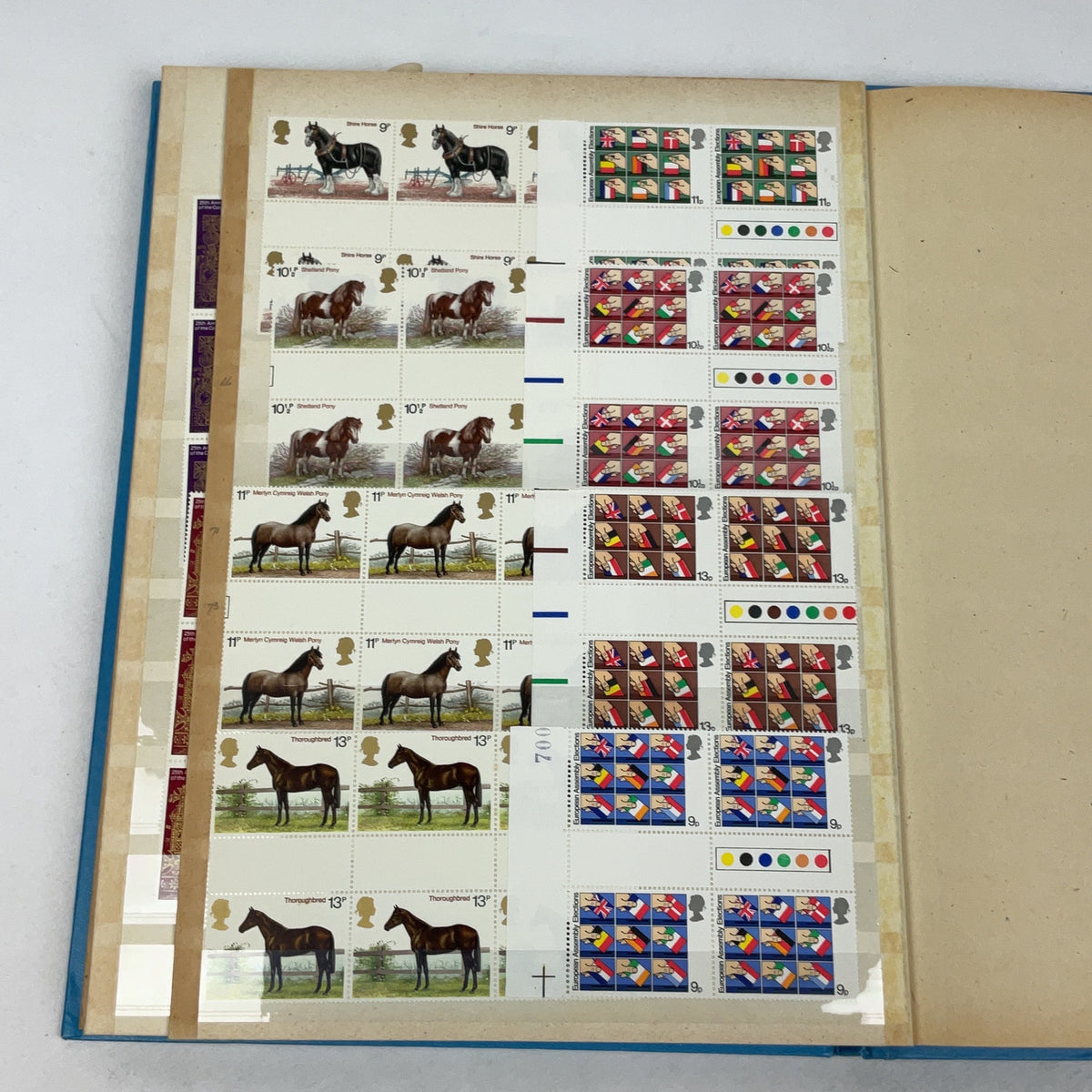 Great Britain Stamp Album Mint Commemorative Collection 1960s 1970s Philately