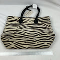 Brampton London Tote Leather Zebra Print Womens New With Tags