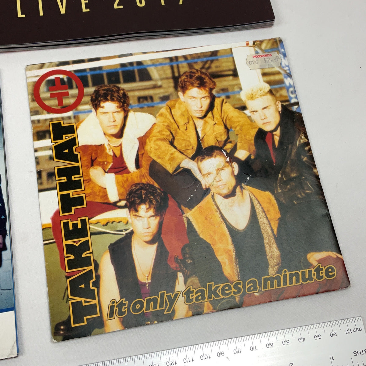 Take That Memorabilia Bundle Tour Programmes Vinyl Singles 90s Pop Collectible