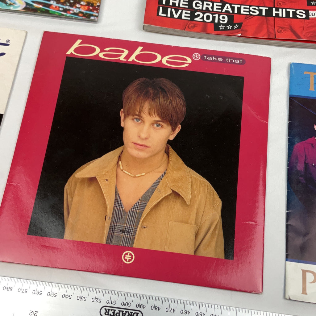 Take That Memorabilia Bundle Tour Programmes Vinyl Singles 90s Pop Collectible