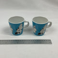 Moomin Childrens Mug Plastic Blue Set of 2 Little My Cartoon Kids Drinkware