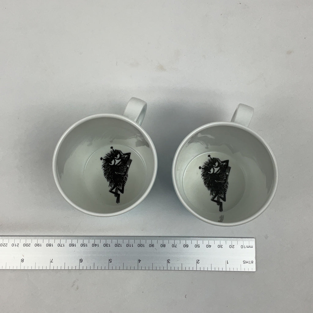 Moomin Childrens Mug Plastic Blue Set of 2 Little My Cartoon Kids Drinkware