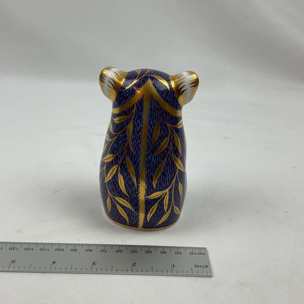 Royal Crown Derby Koala Paperweight Bone China Blue Gold Imari Collectable