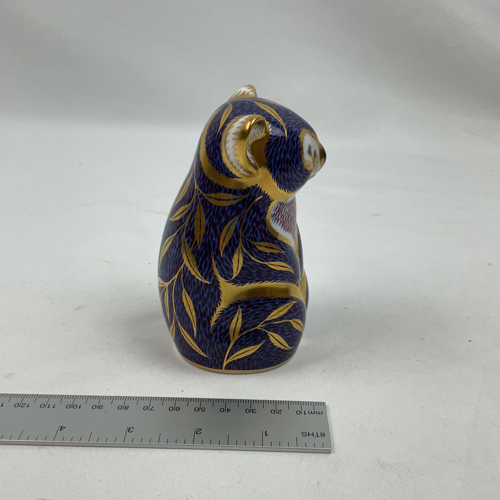 Royal Crown Derby Koala Paperweight Bone China Blue Gold Imari Collectable