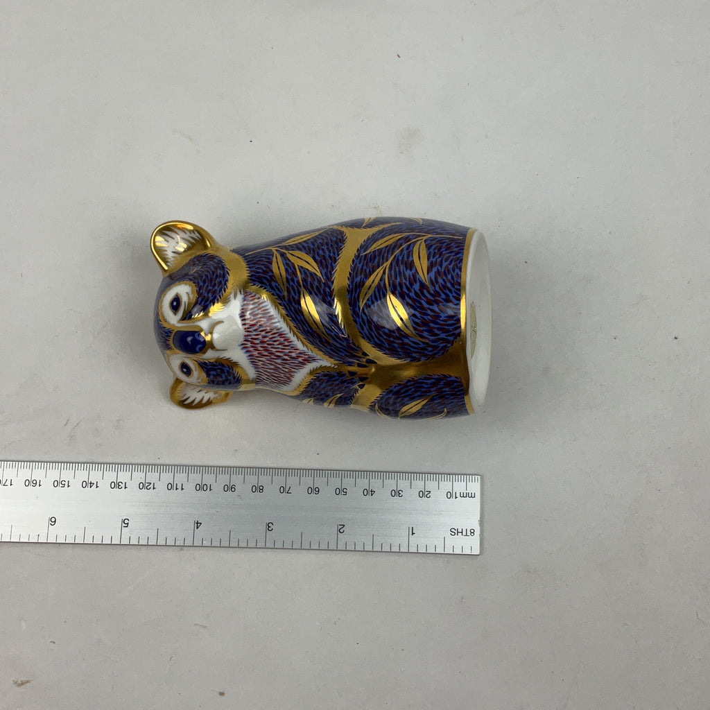 Royal Crown Derby Koala Paperweight Bone China Blue Gold Imari Collectable