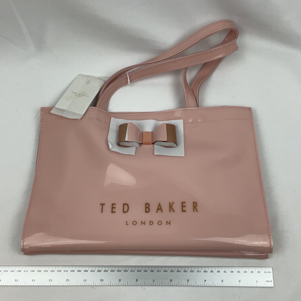 Ted Baker Tote Bag Patent Pink Womens Bow Detail New With Tags London