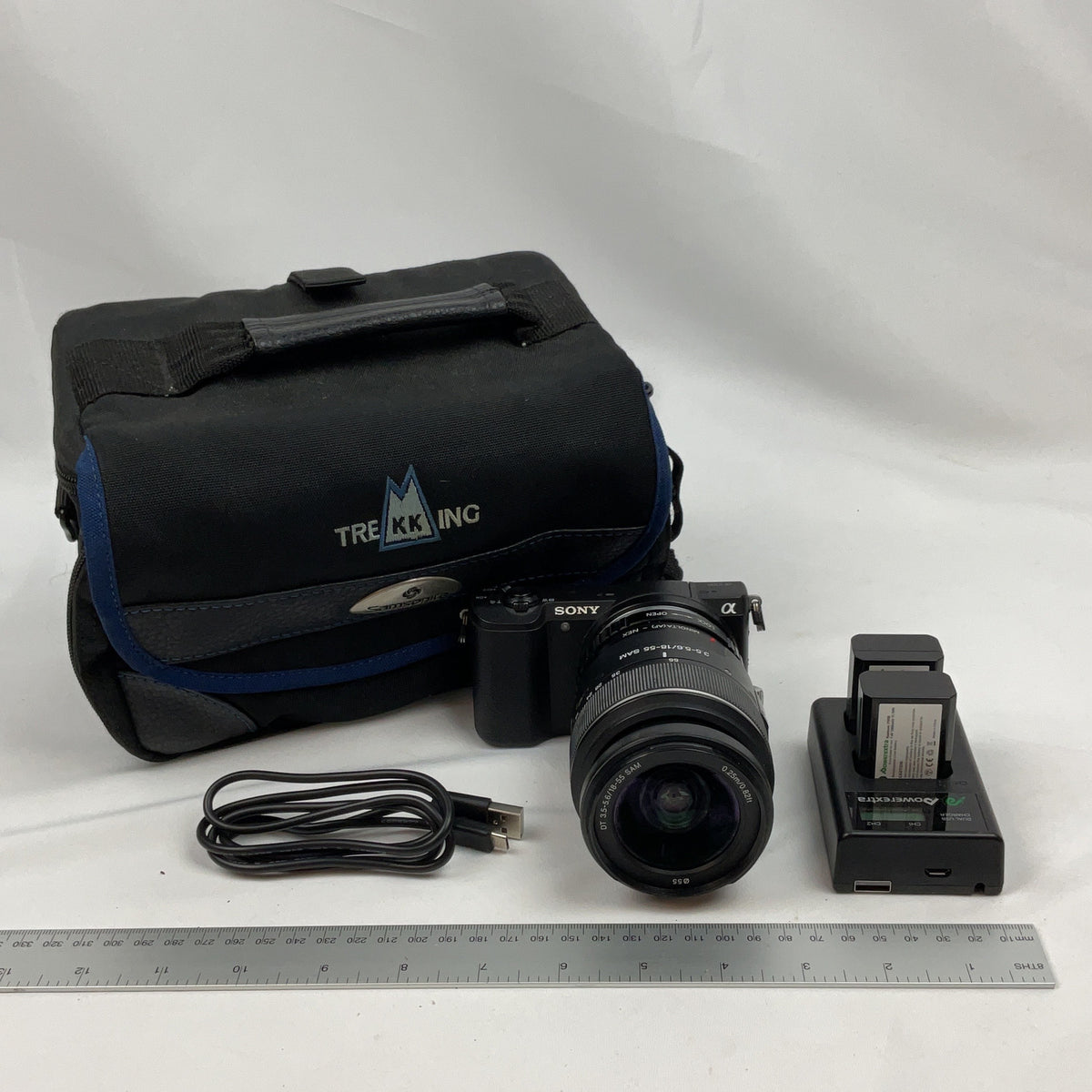 Sony Alpha A5100 Mirrorless Camera Black 18-55mm Lens Bundle Wi-Fi 24.3MP