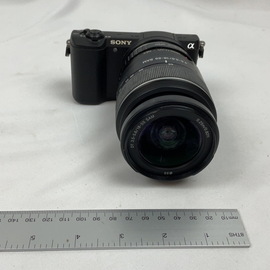 Sony Alpha A5100 Mirrorless Camera Black 18-55mm Lens Bundle Wi-Fi 24.3MP