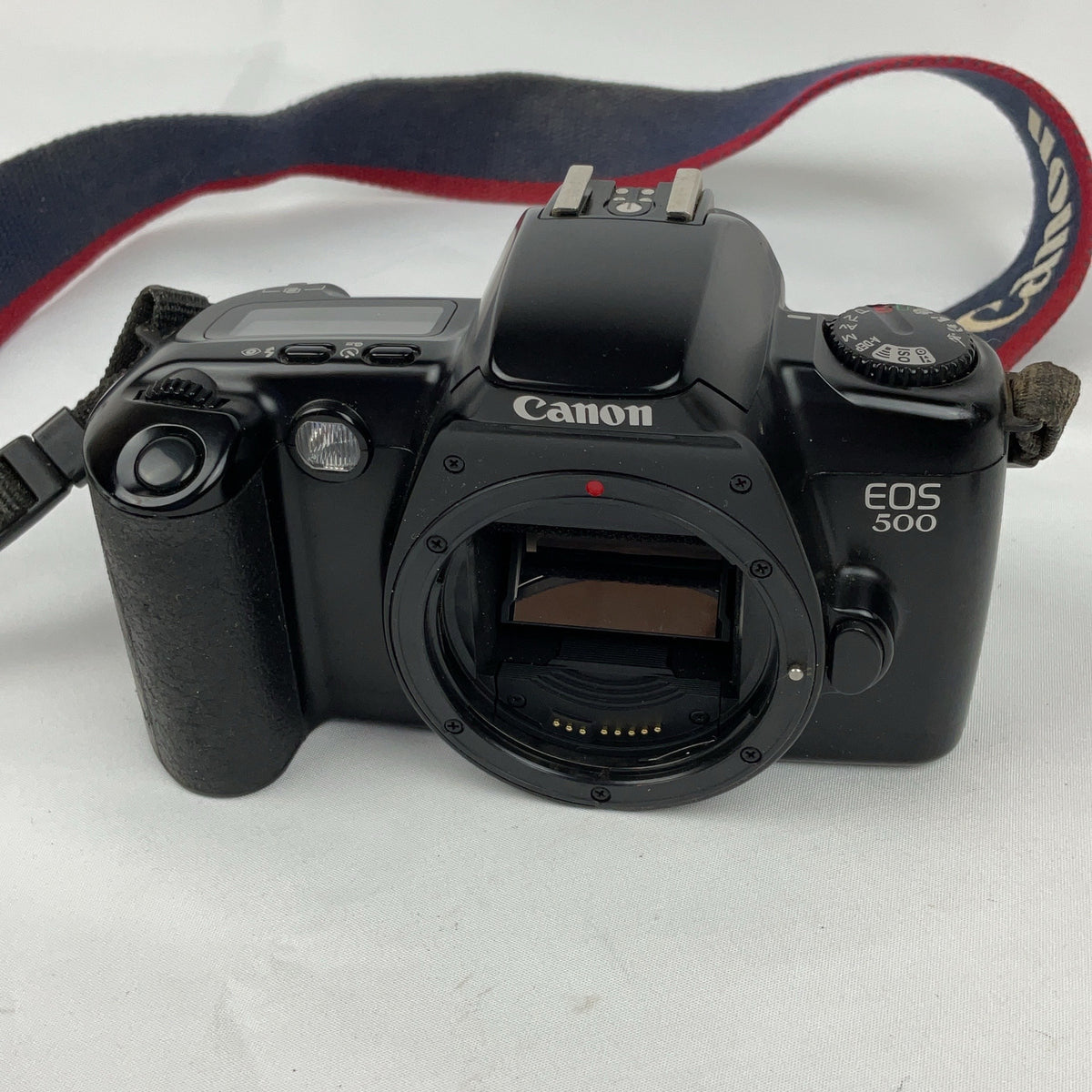 Canon EOS 500 35mm Film Camera Body Black SLR with Strap Vintage