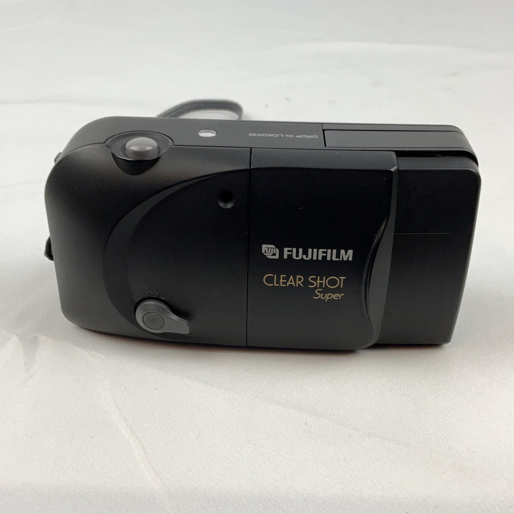 Fujifilm Clear Shot Super Compact Film Camera Black 35mm Point Shoot Vintage