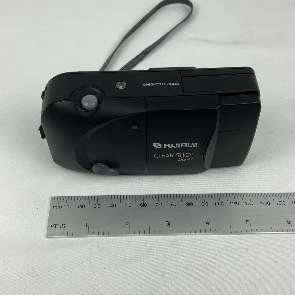 Fujifilm Clear Shot Super Compact Film Camera Black 35mm Point Shoot Vintage