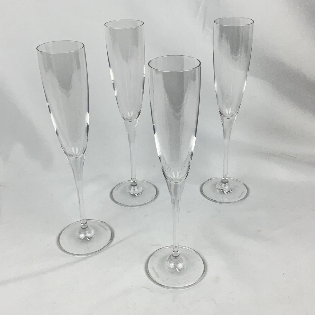 Villeroy Boch Champagne Flutes Glass Clear Set of 4 Crystal Barware