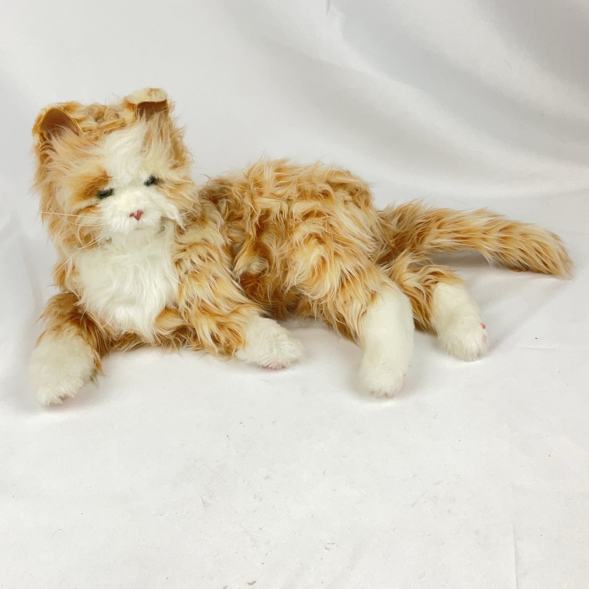 Hasbro Joy For All Companion Cat Plush Orange Ginger White Robotic Pet