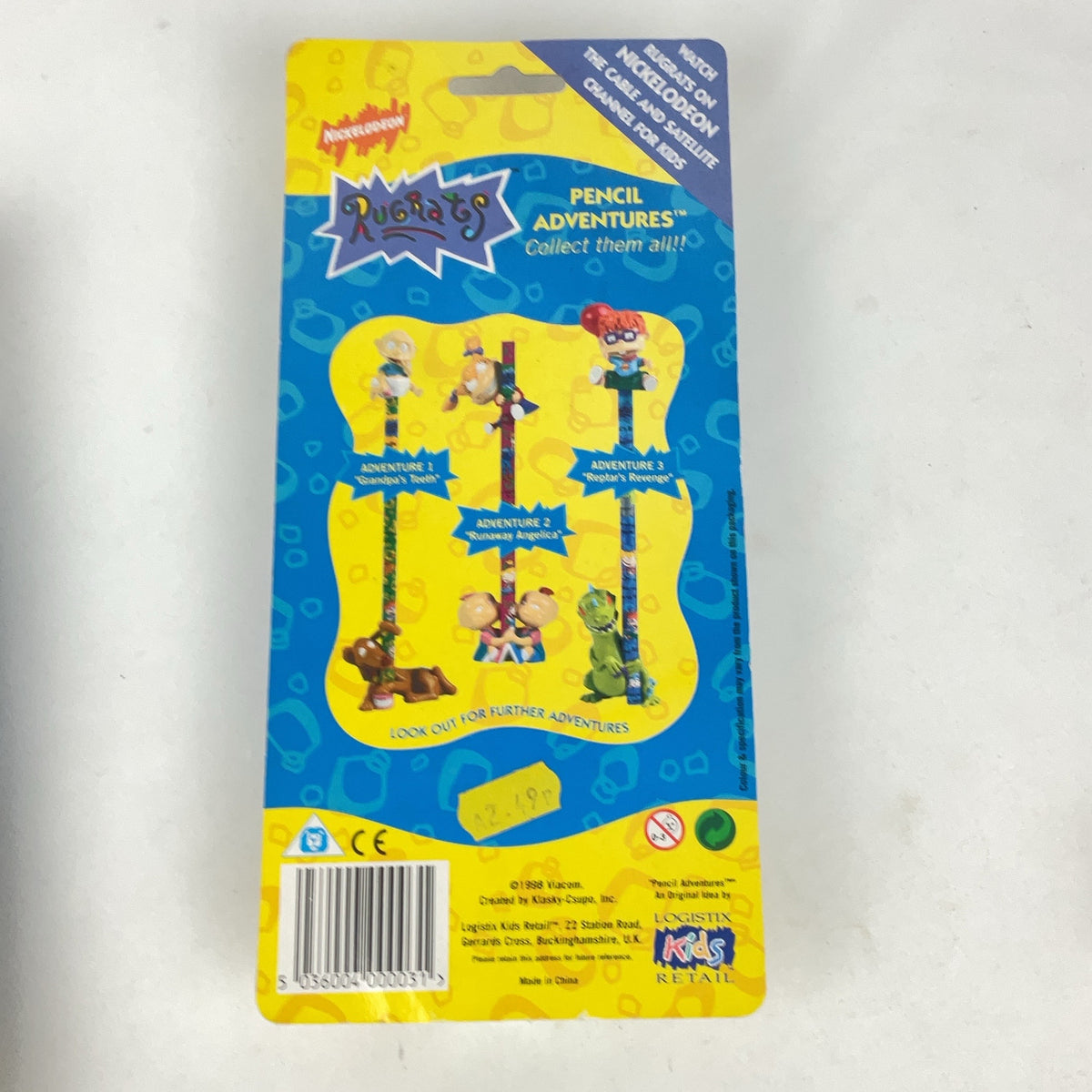 Nickelodeon Rugrats Pencil Adventures Set 3 Vintage 1998 Sealed Kids Stationery