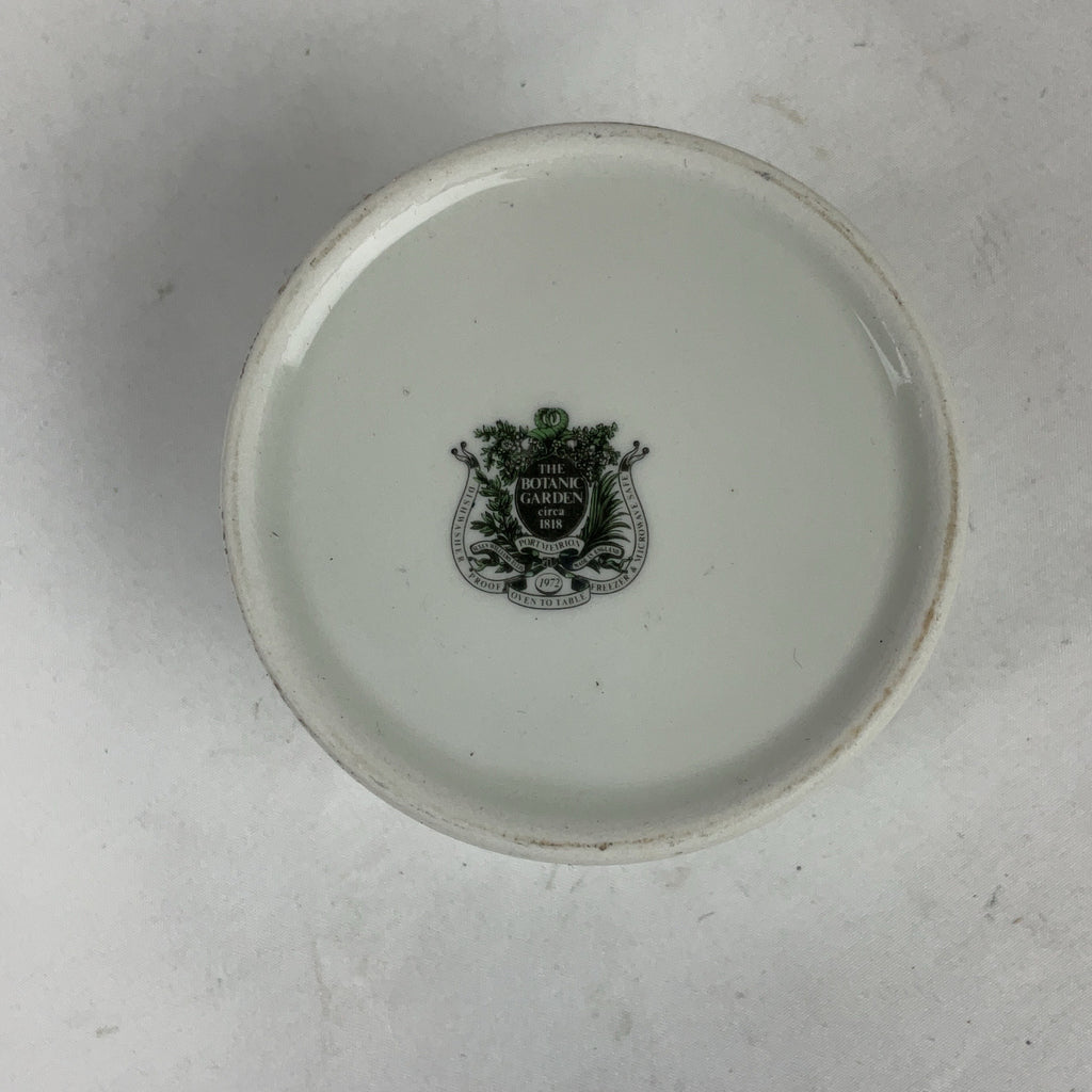 Portmeirion Botanic Garden Jam Pot Ceramic White Lidded Preserve Jar Daisy