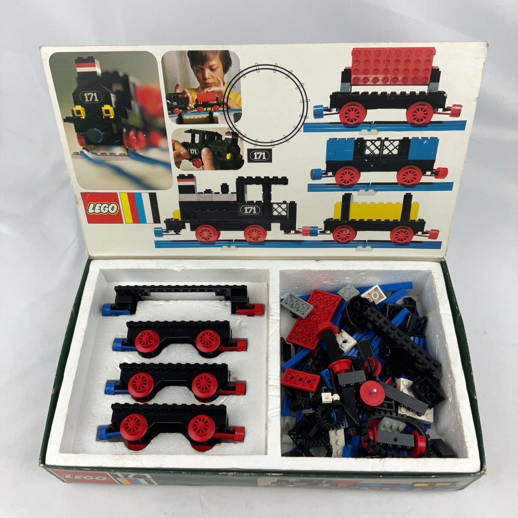 LEGO 171 Train Set Vintage Steam Locomotive Boxed Missing Pieces Sold As Seen