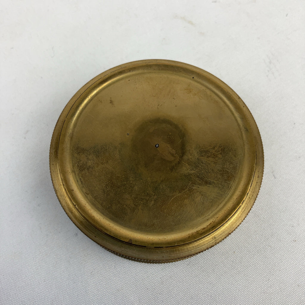 Stanley London Compass Brass Gold Robert Frost Poem Leather Case Vintage Style
