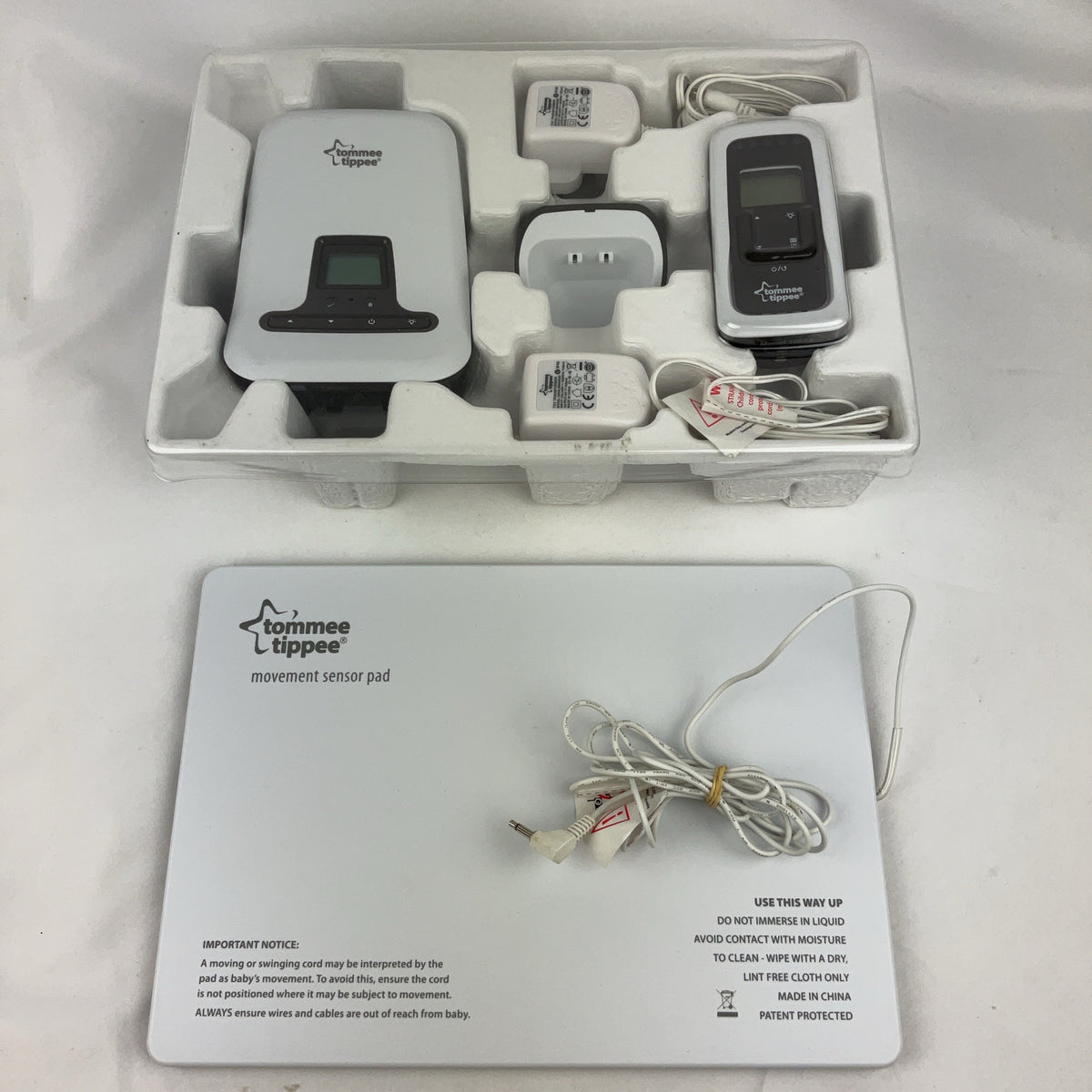 Tommee Tippee Closer to Nature Digital Baby Monitor White Movement Sound