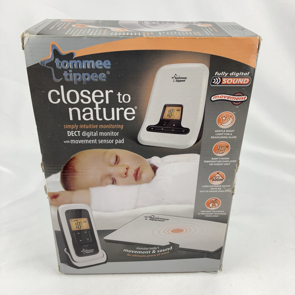 Tommee Tippee Closer to Nature Digital Baby Monitor White Movement Sound