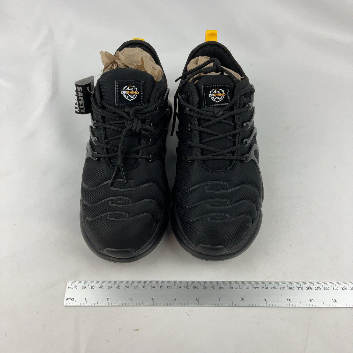 Dr Rhino Safety Trainers Textile Black UK 8 Steel Toe Work Shoes Mens