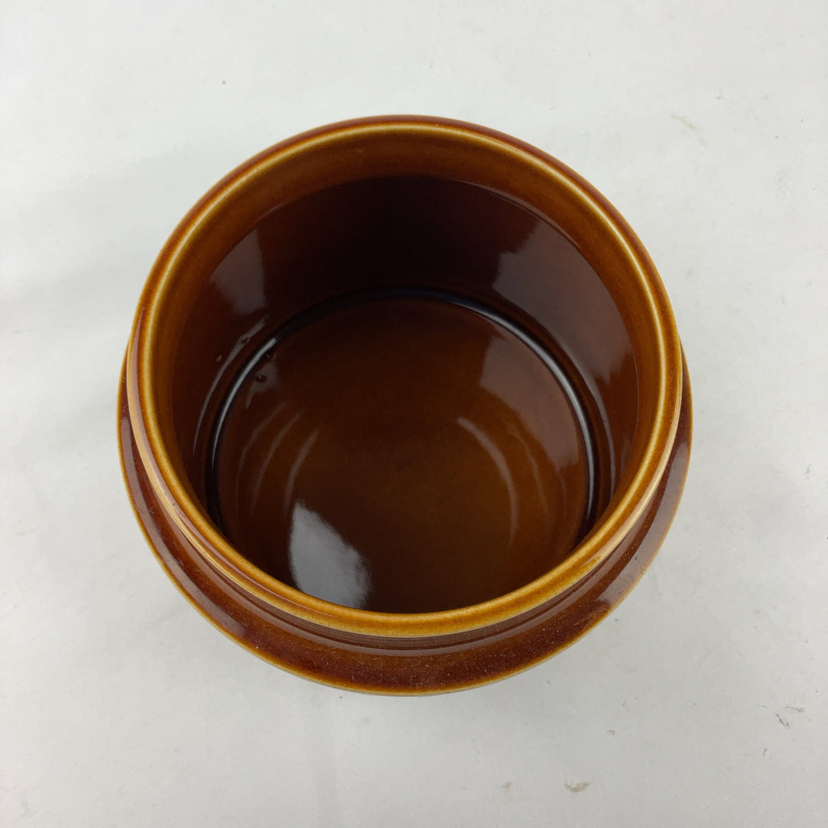 Hornsea Bronte Ceramic Storage Jars Brown Set of 3 Tea Sugar Biscuits Vintage