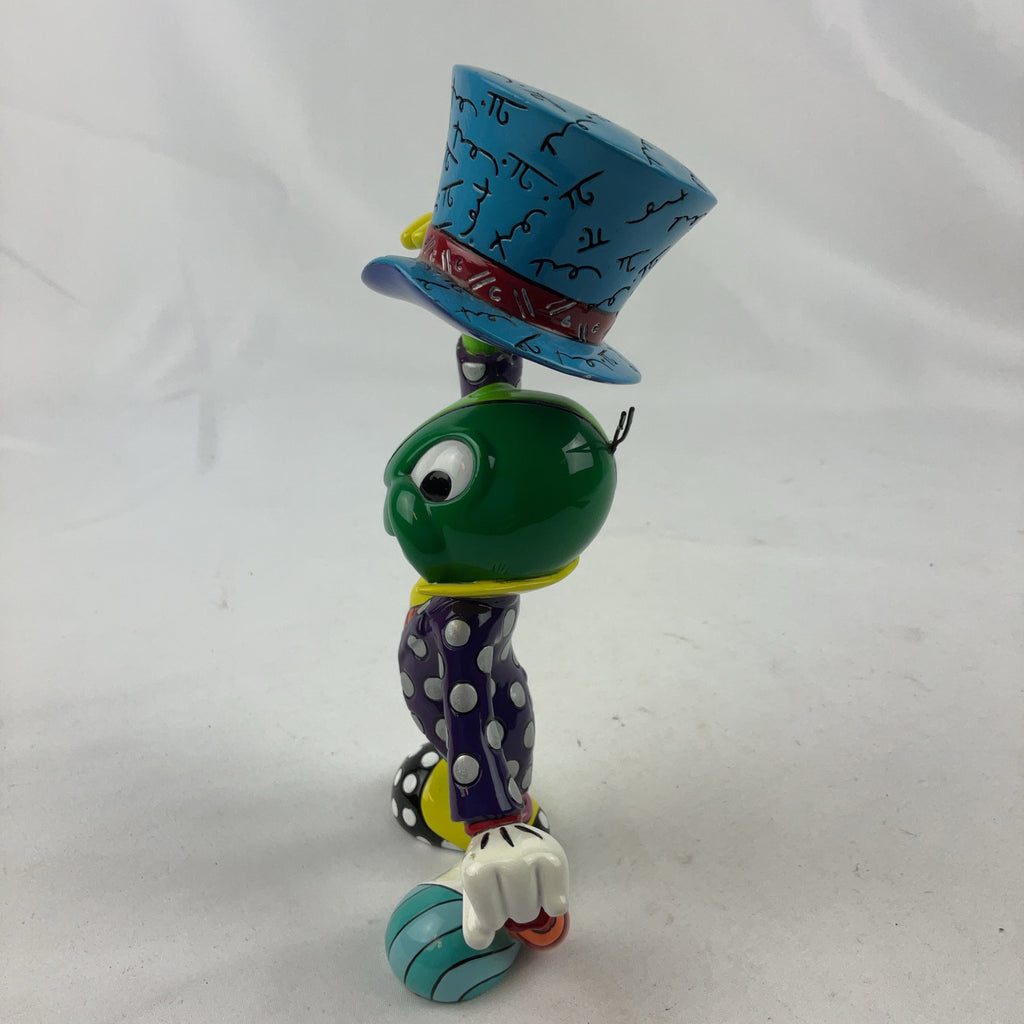 Disney Britto Jiminy Cricket Figurine Resin Multicolour Top Hat Collectable