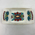 Figgjo Flint Saga Ceramic Trinket Dish Multi Norway Hand Painted Vintage