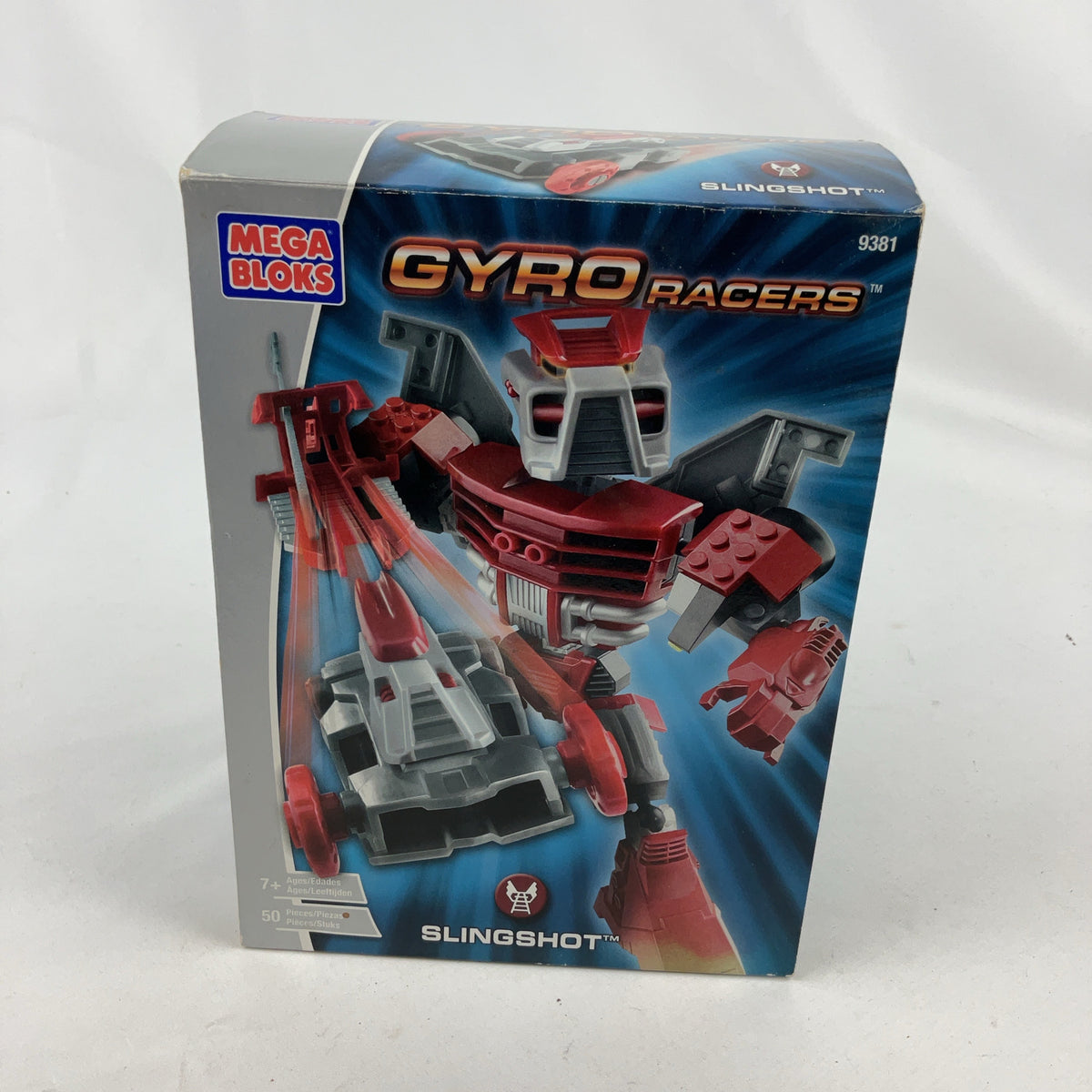 Mega Bloks Gyro Racers Slingshot 9381 Building Set 50 Pcs Kids Robot Toy NEW
