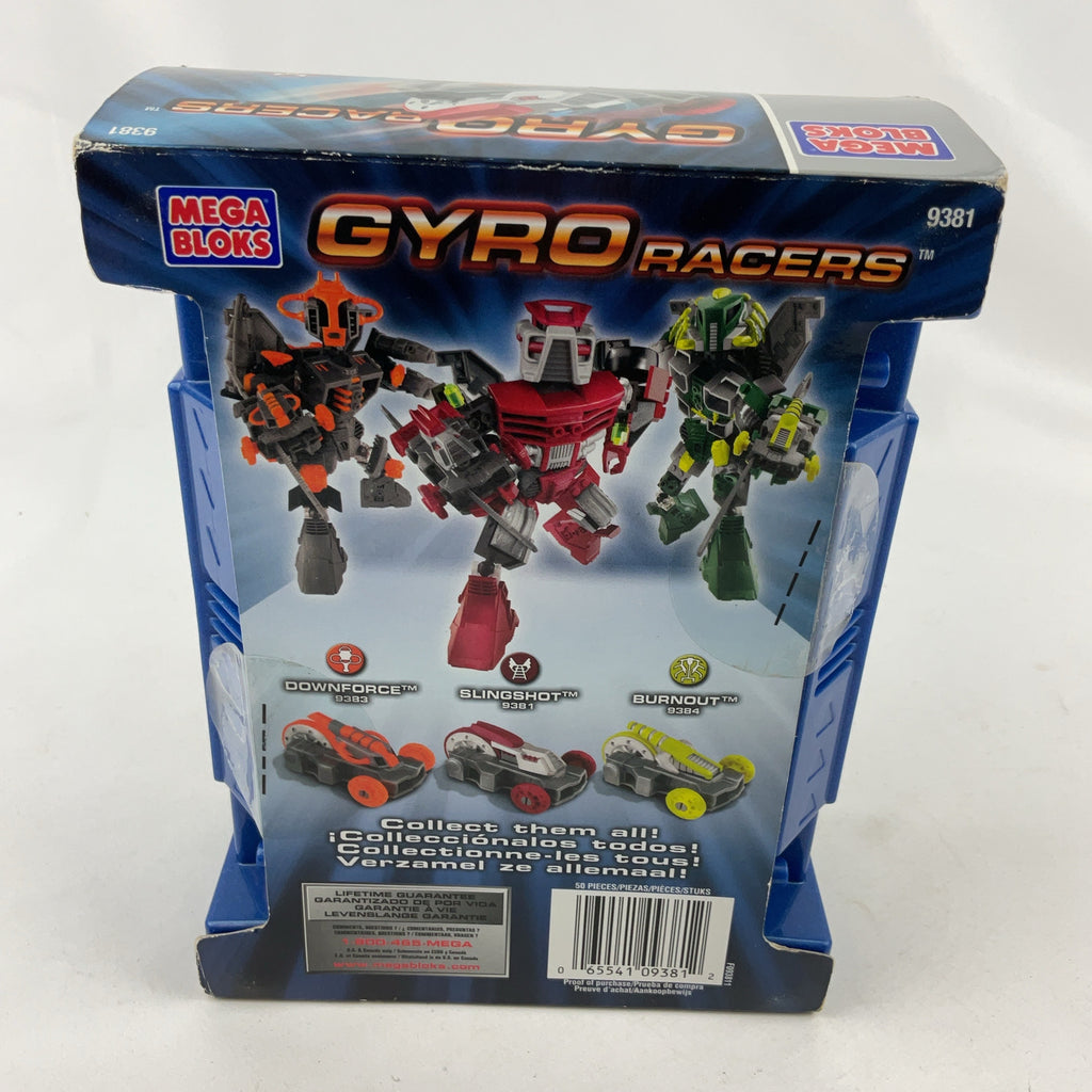 Mega Bloks Gyro Racers Slingshot 9381 Building Set 50 Pcs Kids Robot Toy